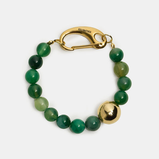 Bracelet hand ELEMENTS Agate gold