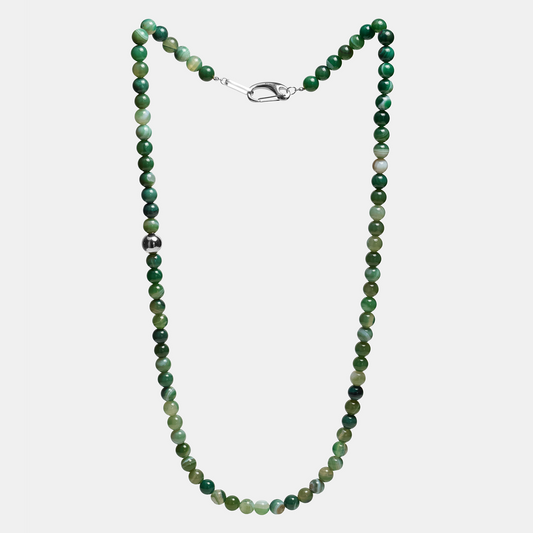 Necklaces ELEMENTS Agate platinum long