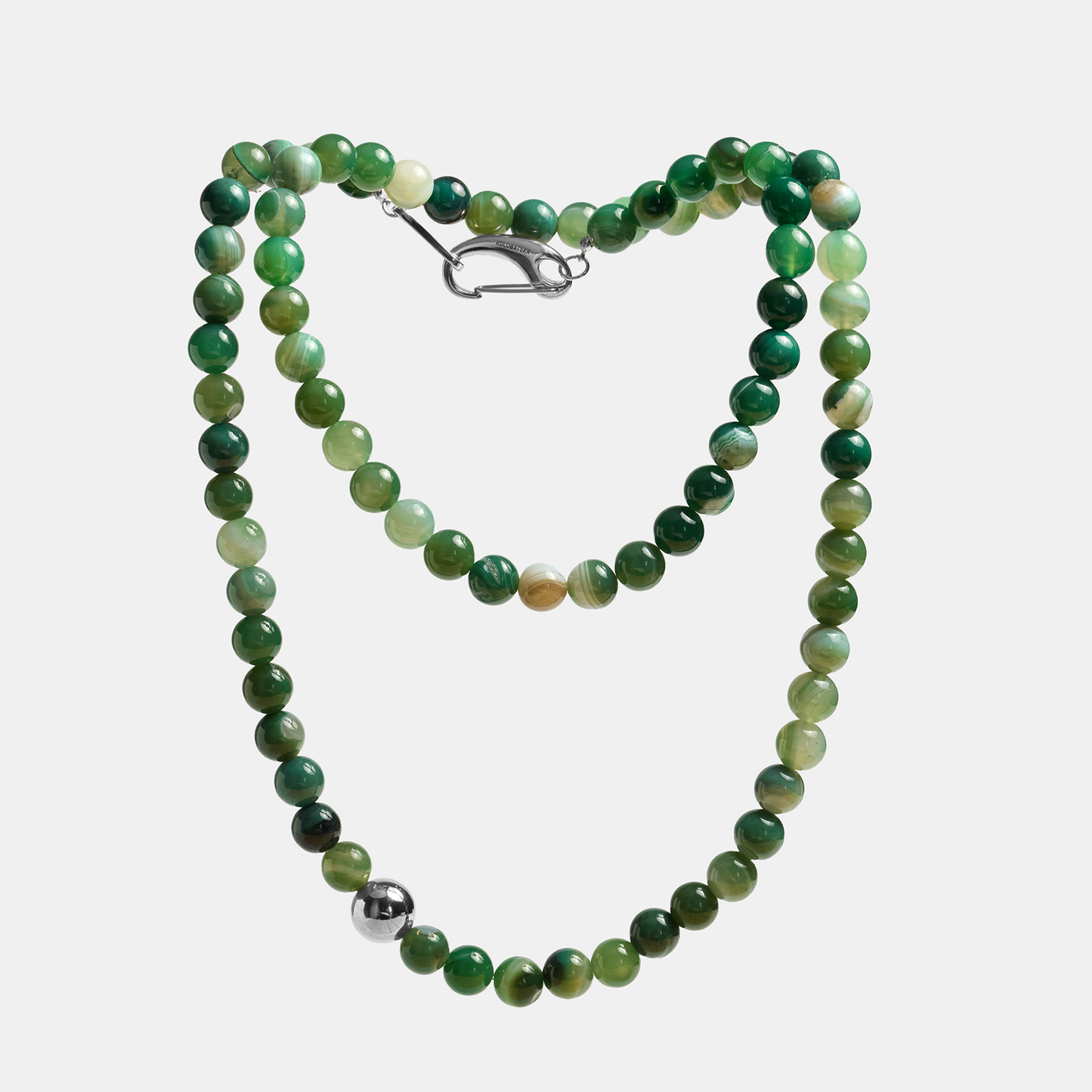 Necklaces ELEMENTS Agate platinum long