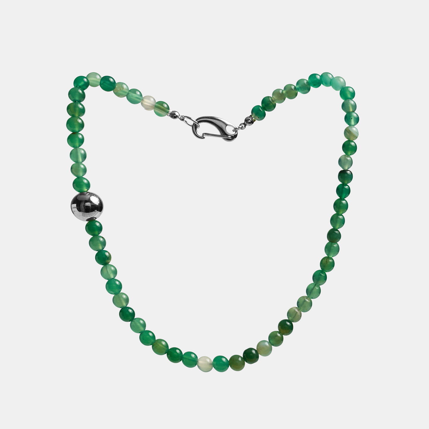 Necklaces ELEMENTS Agate platinum