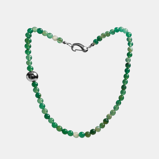 Necklaces ELEMENTS Agate platinum