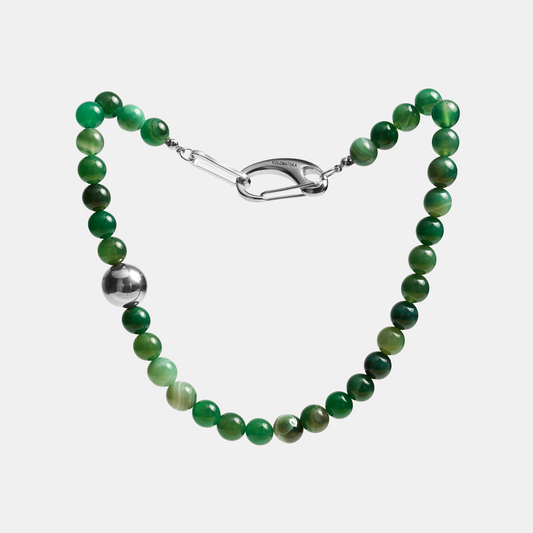 Choker ELEMENTS Agate platinum