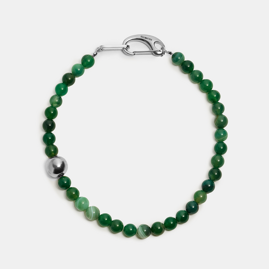 Choker ELEMENTS Agate platinum
