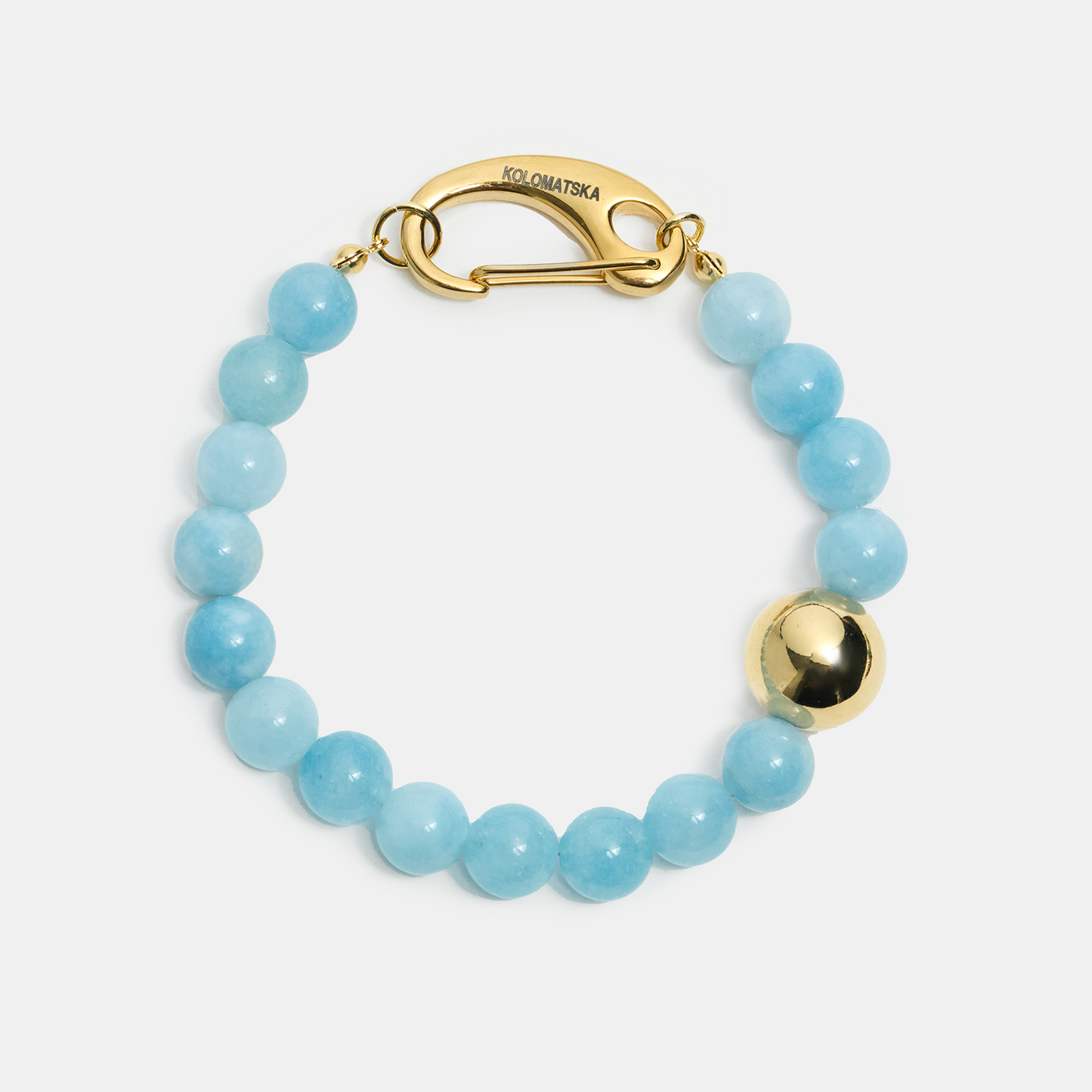 Bracelet leg ELEMENTS Aquamarine gold