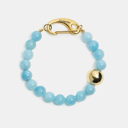 Bracelet leg ELEMENTS Aquamarine gold
