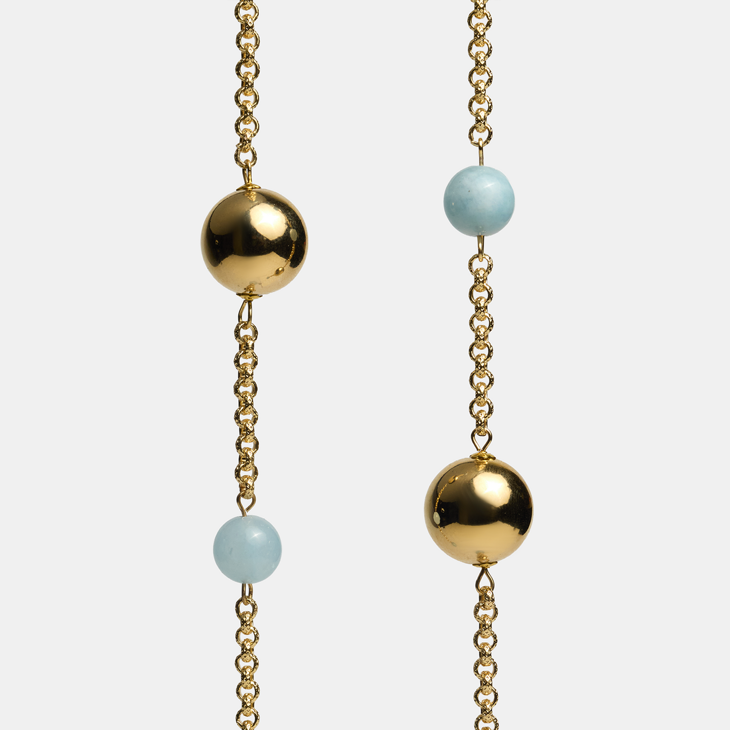 Earrings space ELEMENTS Aquamarine gold
