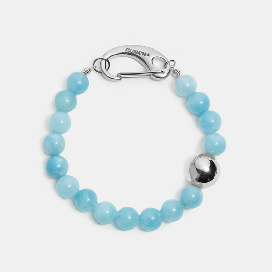 Bracelet leg ELEMENTS Aquamarine platinum
