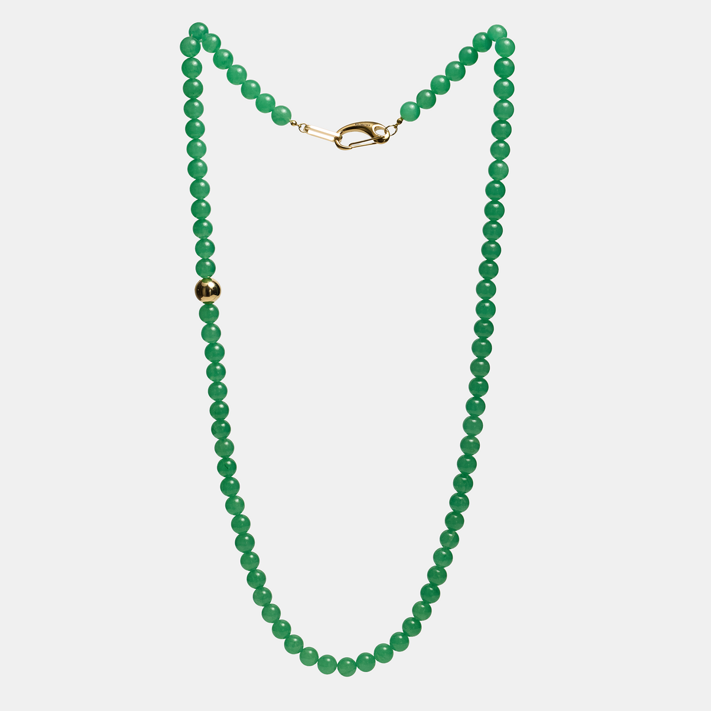 Necklaces ELEMENTS Aventurine gold long