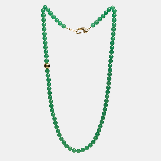 Necklaces ELEMENTS Aventurine gold long