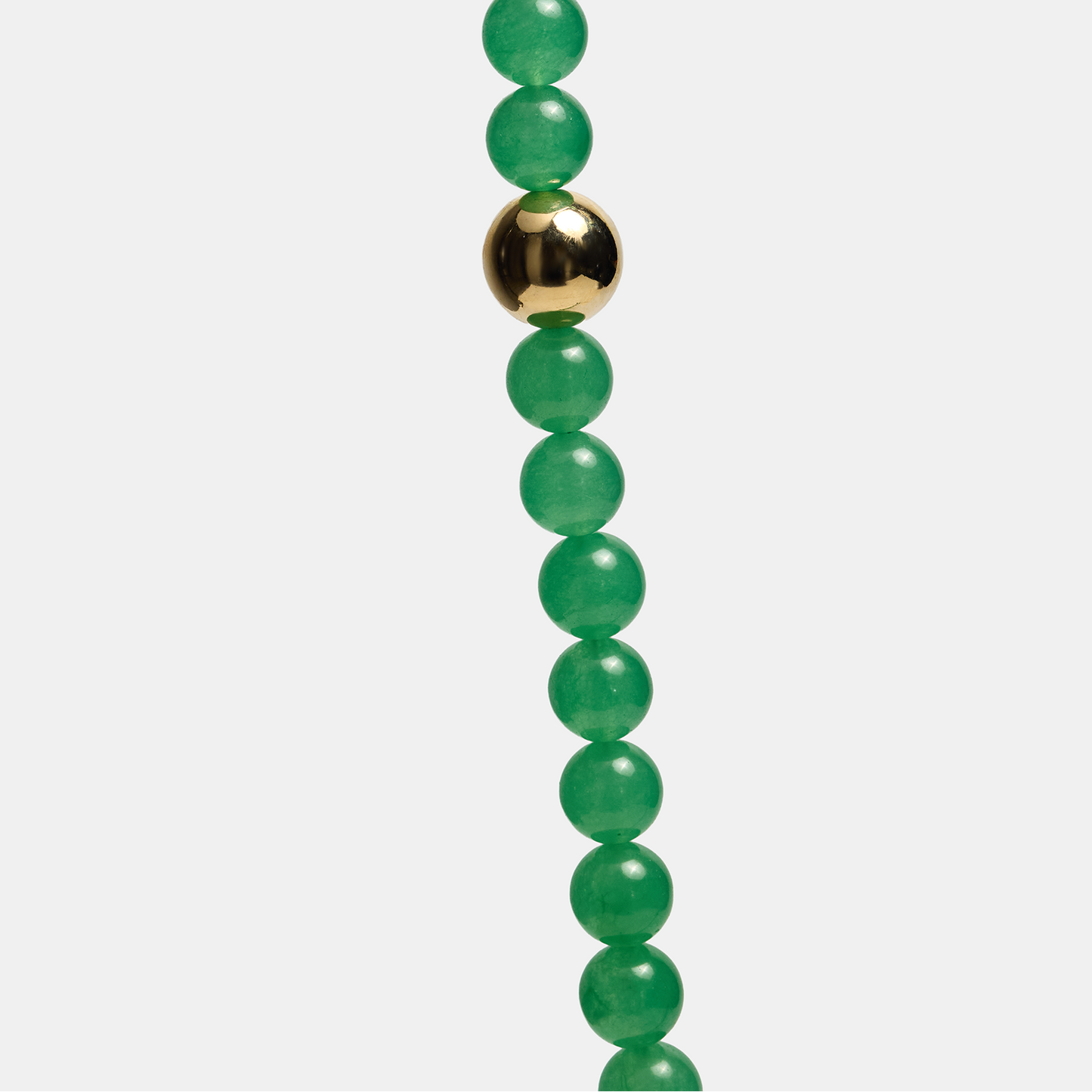 Necklaces ELEMENTS Aventurine gold long