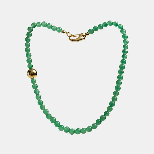 Necklaces ELEMENTS Aventurine gold