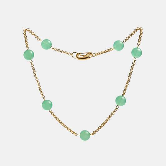 Chain ELEMENTS Aventurine gold