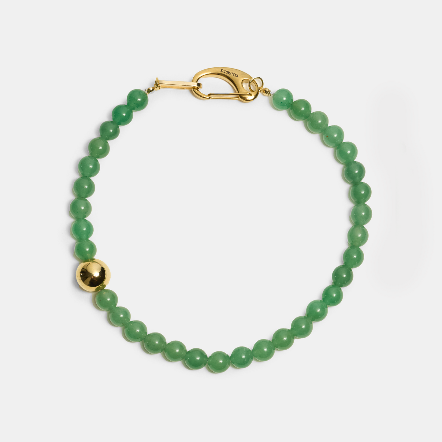 Choker ELEMENTS Aventurine gold