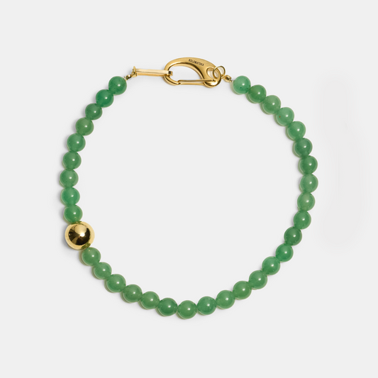 Choker ELEMENTS Aventurine gold