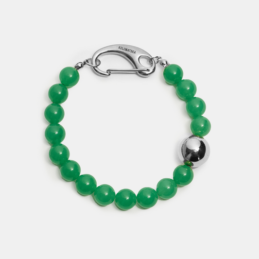 Bracelet leg ELEMENTS Aventurine platinum
