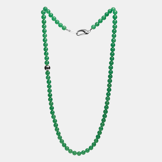 Necklaces ELEMENTS Aventurine platinum long