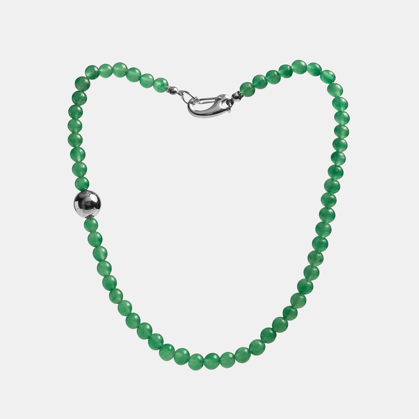 Necklaces ELEMENTS Aventurine platinum