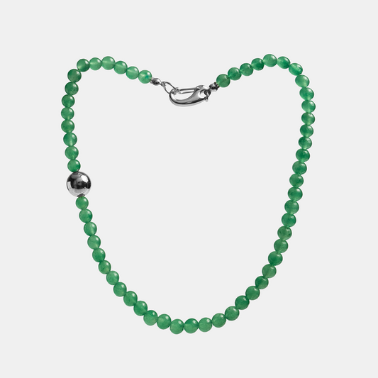 Necklaces ELEMENTS Aventurine platinum