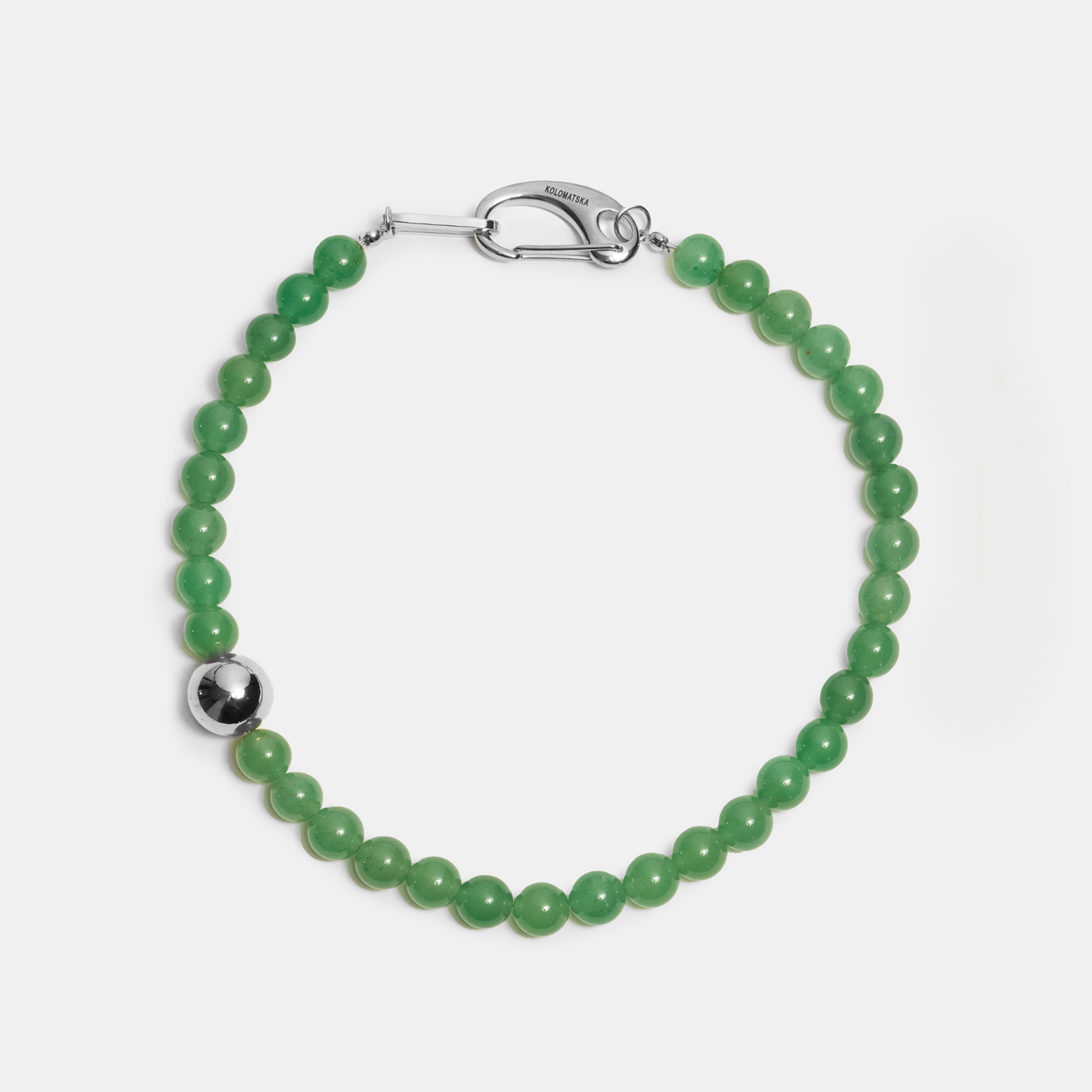 Choker ELEMENTS Aventurine platinum