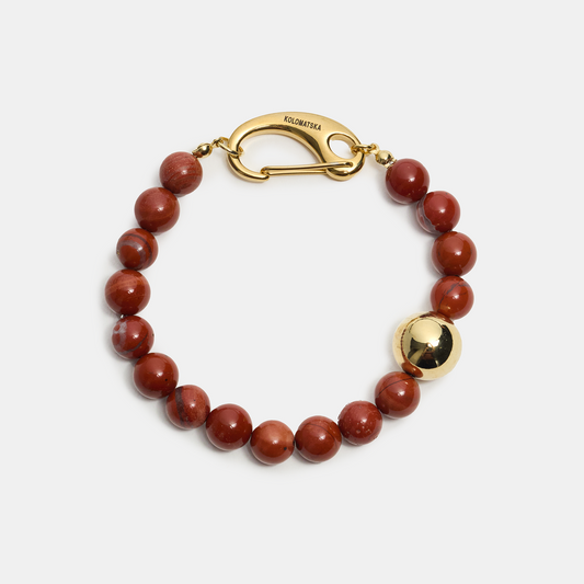 Bracelet leg ELEMENTS Jasper gold