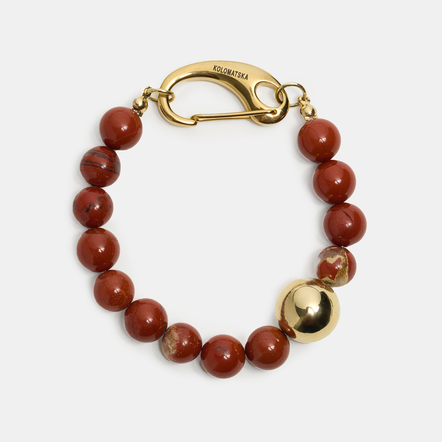 Bracelet hand ELEMENTS Jasper gold