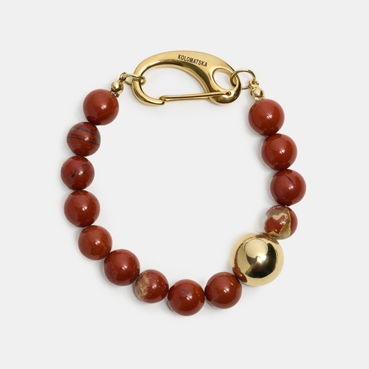 Bracelet hand ELEMENTS Jasper gold