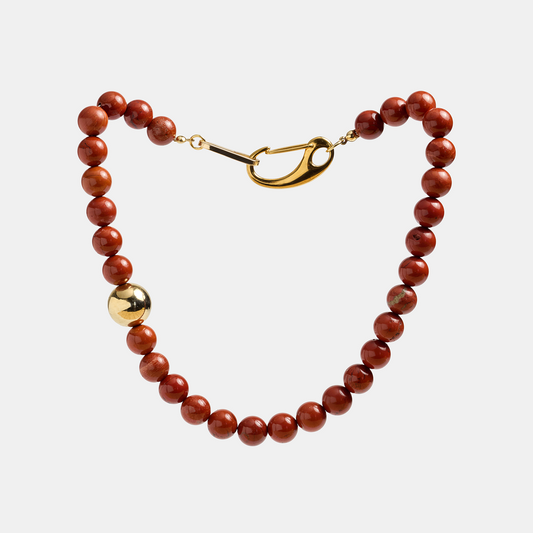 Choker ELEMENTS Jasper gold