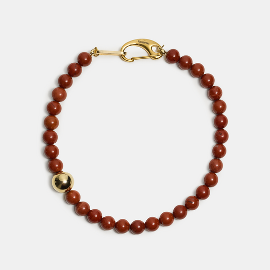 Choker ELEMENTS Jasper gold