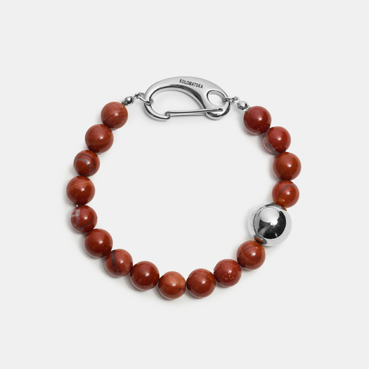 Bracelet leg ELEMENTS Jasper platinum