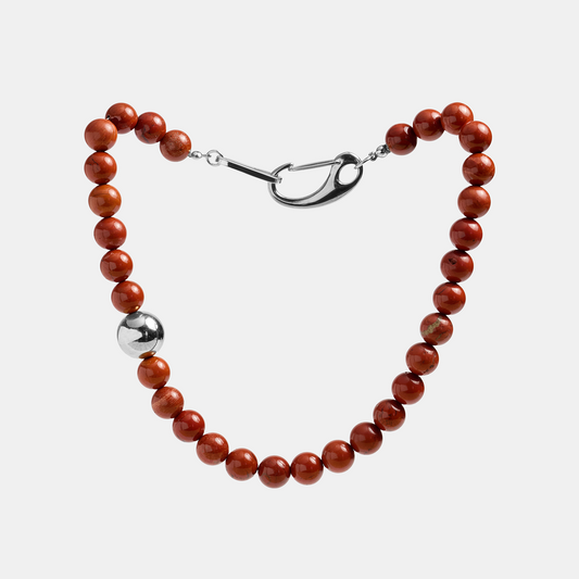 Choker ELEMENTS Jasper platinum