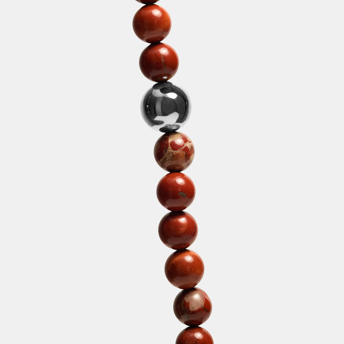 Necklaces ELEMENTS Jasper platinum long
