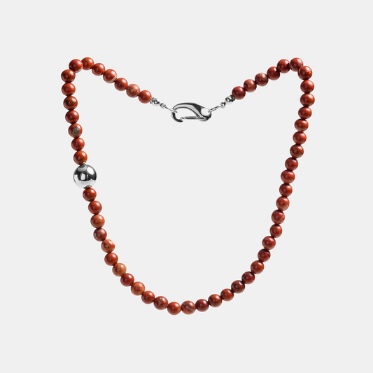 Necklaces ELEMENTS Jasper platinum