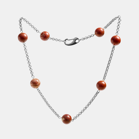 Chain ELEMENTS Jasper platinum
