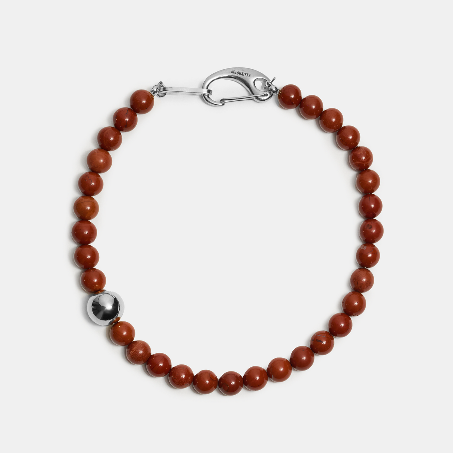 Choker ELEMENTS Jasper platinum