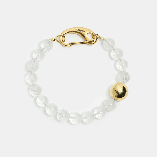 Bracelet leg ELEMENTS Rock Crystal gold