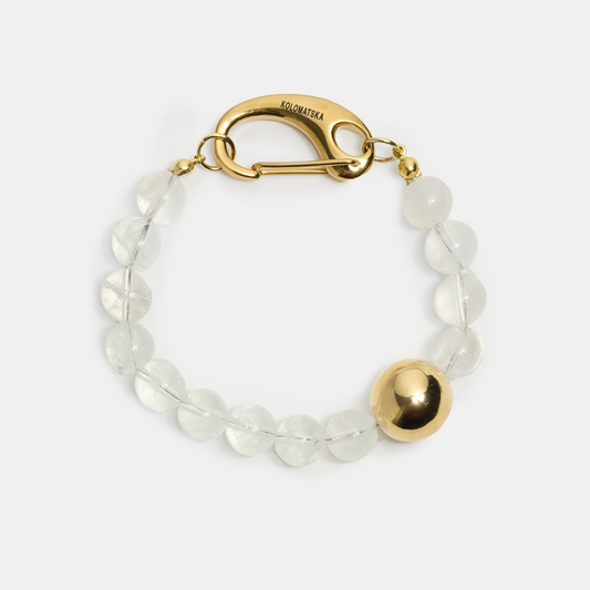 Bracelet hand ELEMENTS Rock Crystal gold