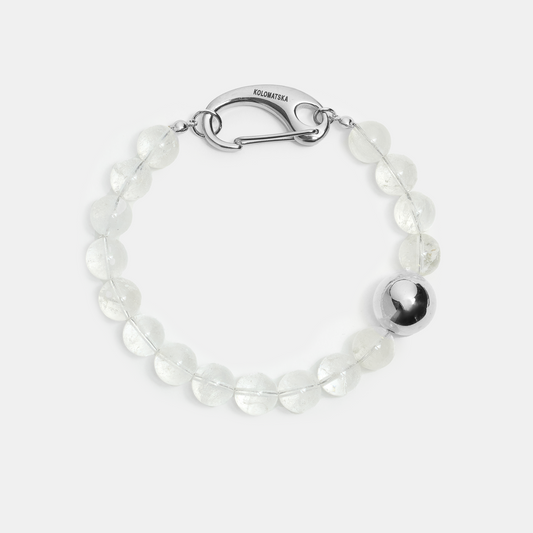 Bracelet leg ELEMENTS Rock Crystal platinum