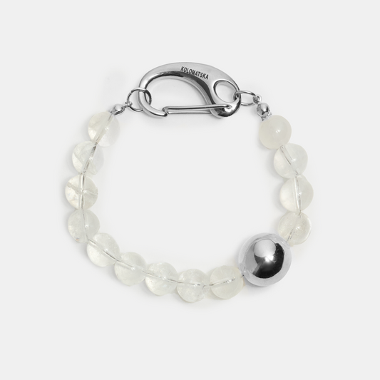 Bracelet hand ELEMENTS Rock Crystal platinum