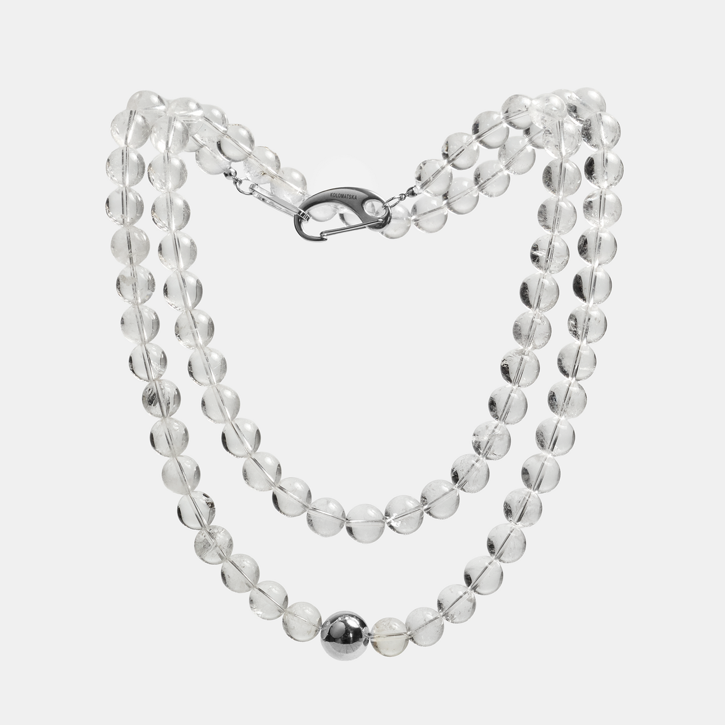 Necklaces ELEMENTS Rock Crystal platinum long