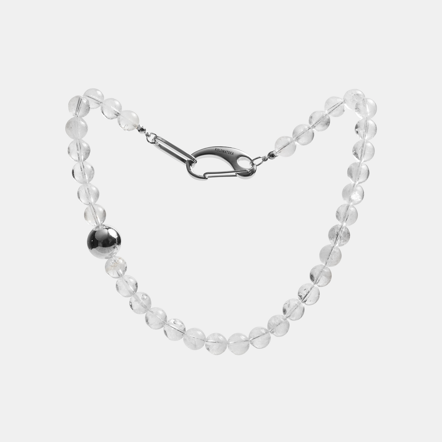Choker ELEMENTS Rock Crystal platinum