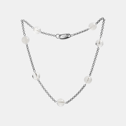 Chain ELEMENTS Rock Crystal platinum