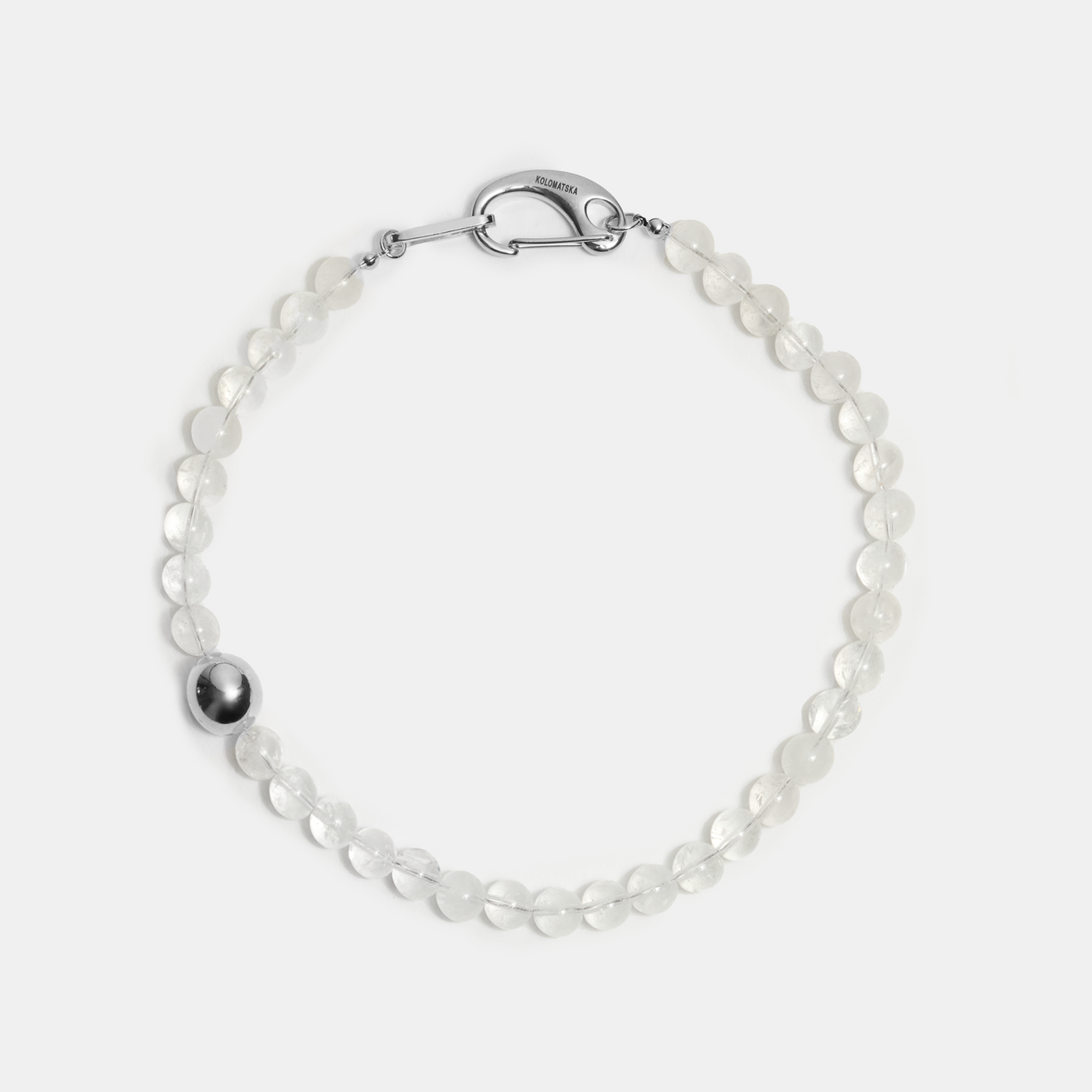 Choker ELEMENTS Rock Crystal platinum