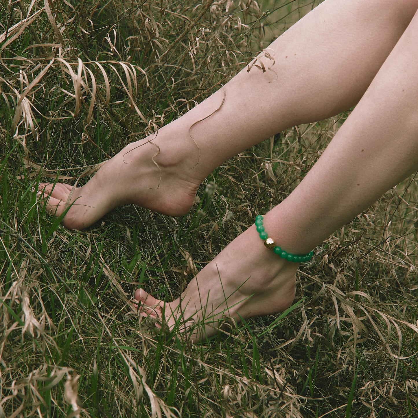 Bracelet leg ELEMENTS Aventurine platinum