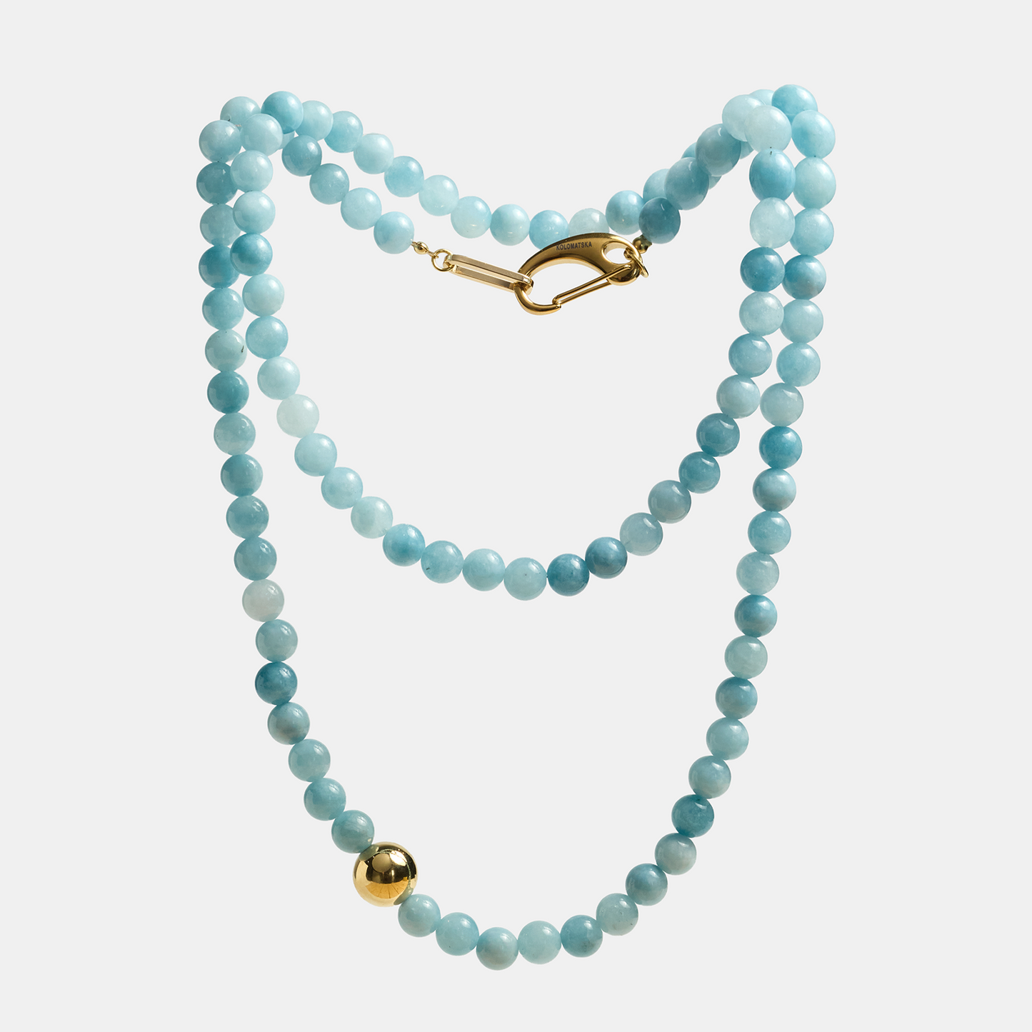 Necklaces ELEMENTS Aquamarine gold long